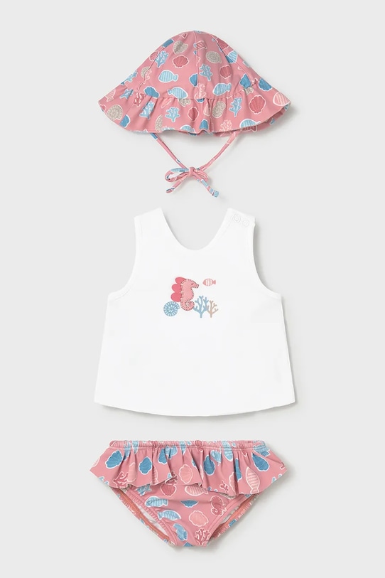 Βρεφικό μαγιό δύο τεμαχίων Mayoral Newborn μαλακό ροζ 1636.2V.Newborn.PPY2