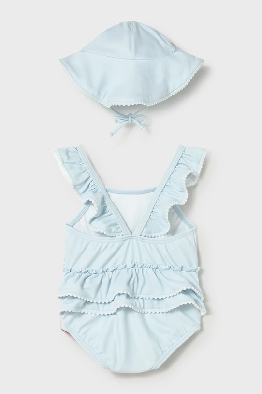 Mayoral Newborn jednoczęściowy strój kąpielowy niemowlęcy 1737.2Q.Newborn.PPY2 niebieski SS26