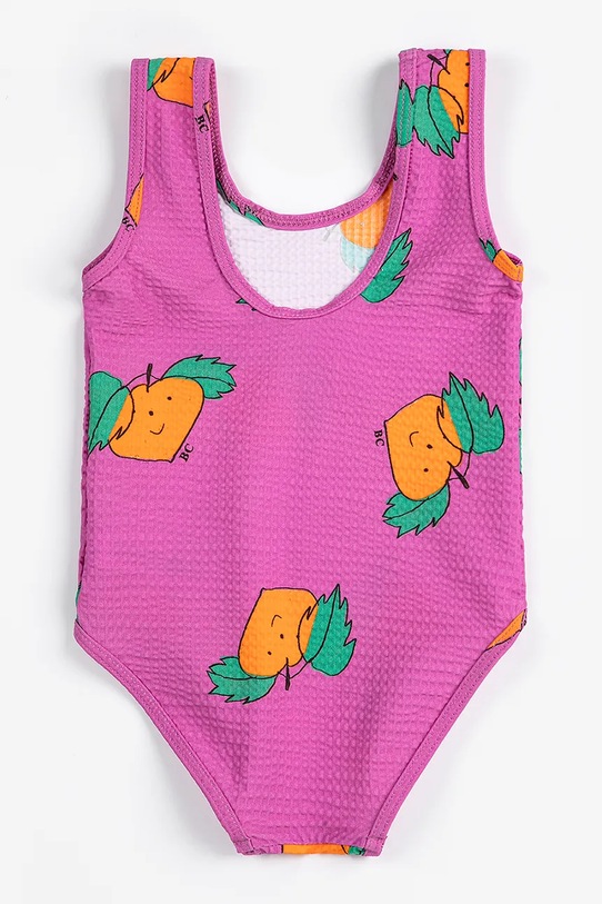 Bobo Choses jednoczęściowy strój kąpielowy niemowlęcy Tangerine 126AB111 różowy SS26