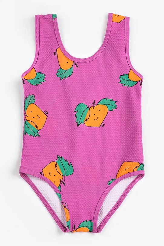 Dziewczynka Bobo Choses jednoczęściowy strój kąpielowy niemowlęcy Tangerine 126AB111 różowy