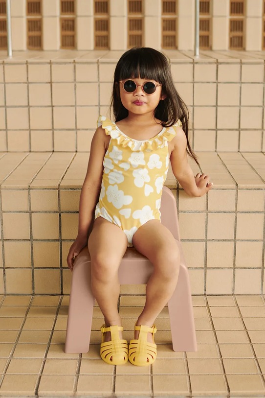 Liewood costume da bagno intero per bambini Kallie Printed Swimsuit giallo LW18589.PPY2