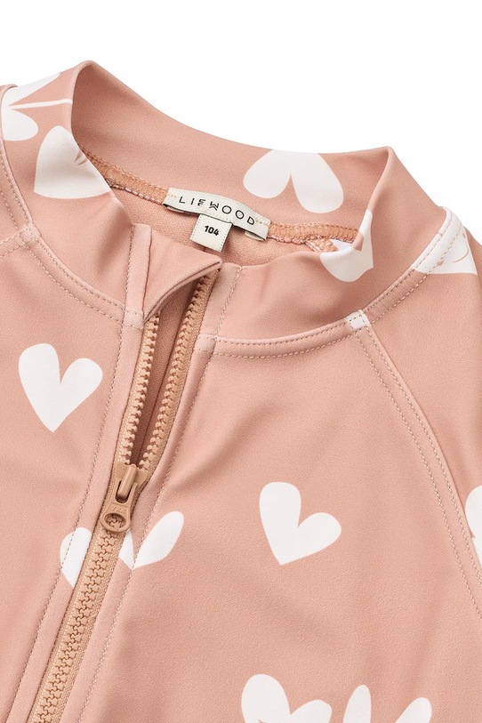 Djevojčice Liewood kombinezon za plažu za djecu Max Printed LS Swim Jumpsuit LW20434.G.PPY2 roza