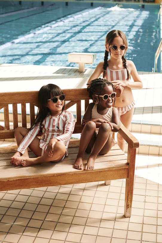 Fete Liewood costum de baie din două piese pentru copii Dagny Stripe Swim Set LW20663.PPY2 roz