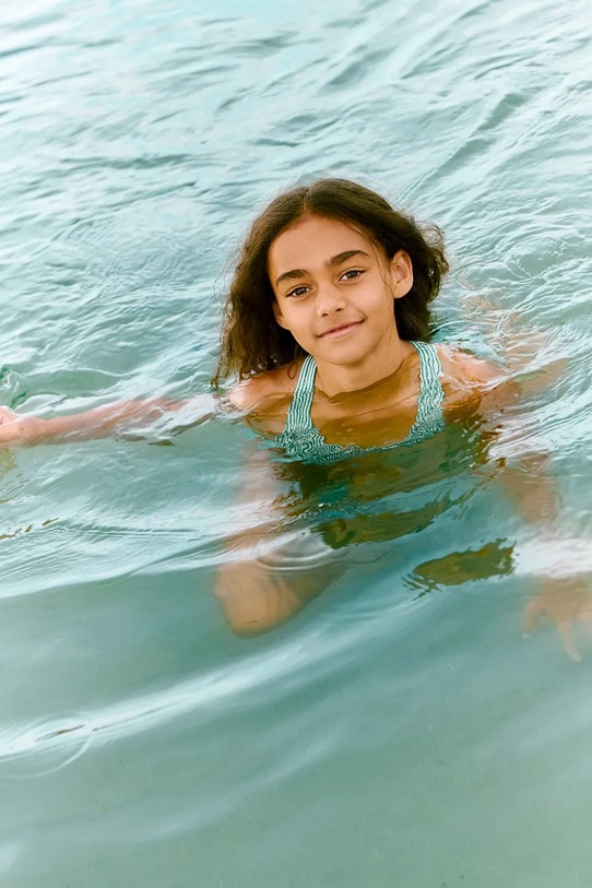 Liewood costume da bagno intero per bambini Amara Stripe Swimsuit LW20686.PPY2 verde