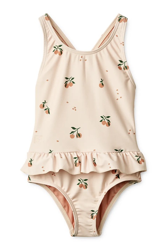 Liewood strój kąpielowy jednoczęściowy dziecięcy Amara Printed Swimsuit beżowy LW20984.PPY2