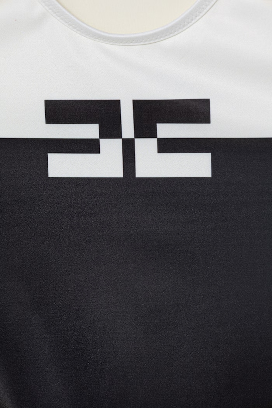 Dziewczynka Elisabetta Franchi strój kąpielowy jednoczęściowy dziecięcy EFSW026.C.JT004.140.158 czarny