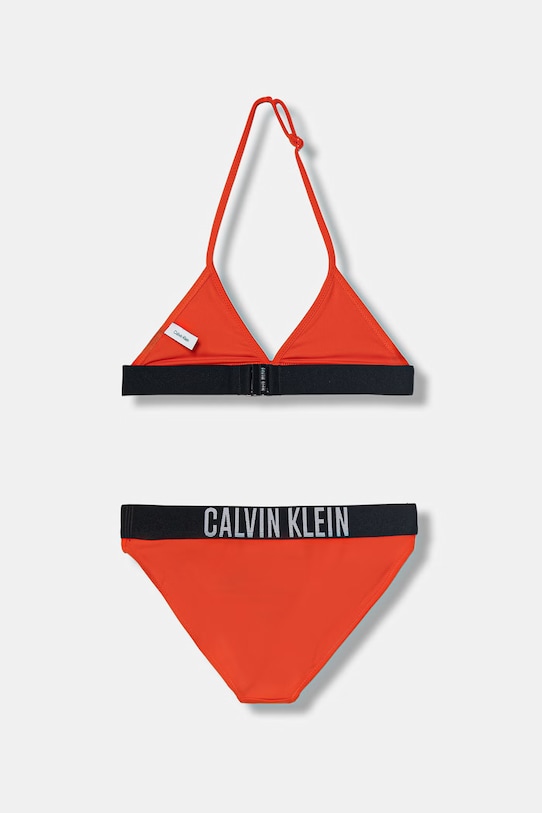 Calvin Klein Jeans strój kąpielowy dwuczęściowy dziecięcy KY0KY00090.PPY2 pomarańczowy SS26