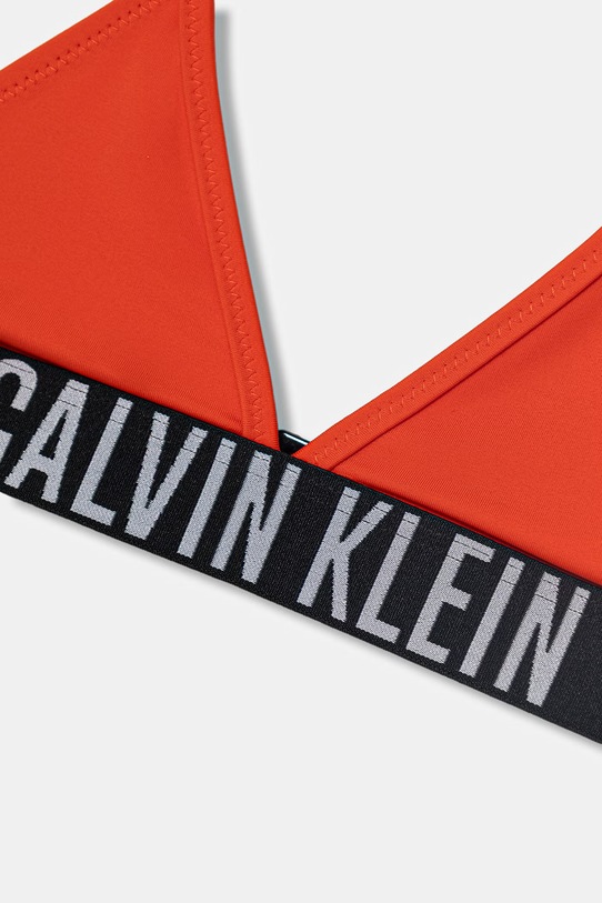 Dziewczynka Calvin Klein Jeans strój kąpielowy dwuczęściowy dziecięcy KY0KY00090.PPY2 pomarańczowy