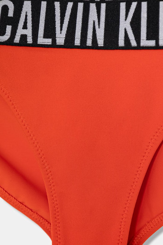 Calvin Klein Jeans strój kąpielowy dwuczęściowy dziecięcy pomarańczowy KY0KY00090.PPY2