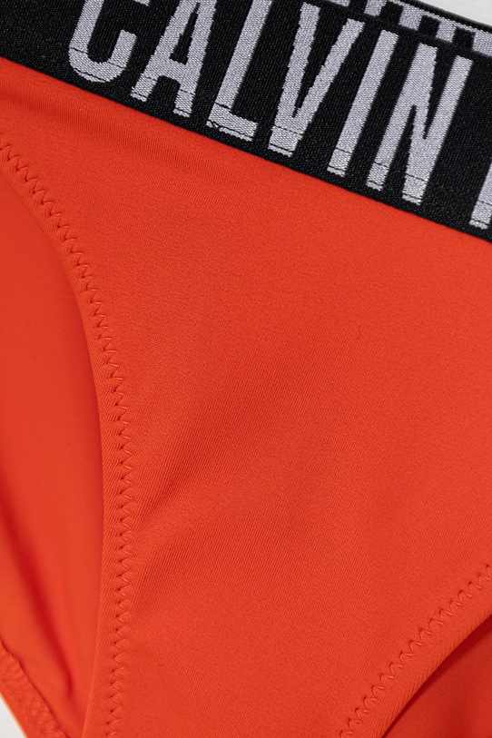 Calvin Klein Jeans strój kąpielowy dwuczęściowy dziecięcy pomarańczowy KY0KY00091.PPY2