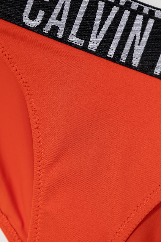 Calvin Klein Jeans strój kąpielowy dwuczęściowy dziecięcy pomarańczowy KY0KY00091.PPY2