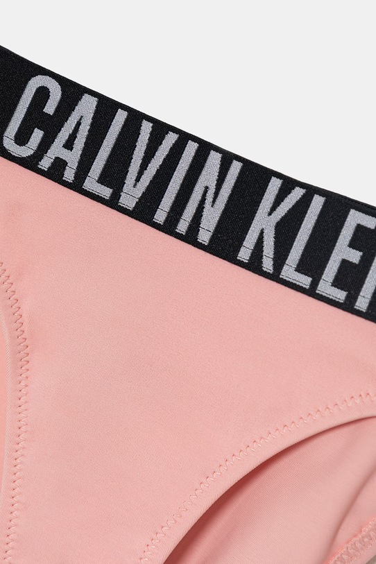 Calvin Klein Jeans strój kąpielowy dwuczęściowy dziecięcy różowy KY0KY00091.PPY2