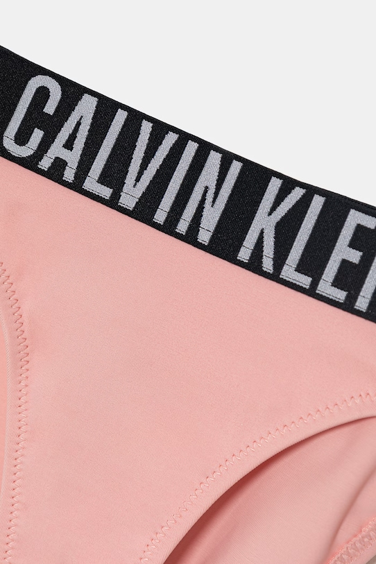 Calvin Klein Jeans strój kąpielowy dwuczęściowy dziecięcy różowy KY0KY00091.PPY2