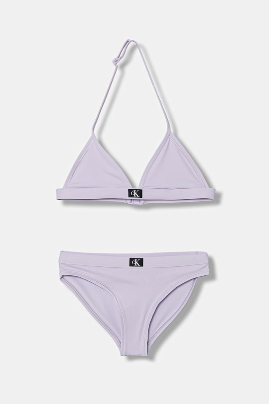 Calvin Klein Jeans detské dvojdielne plavky fialová KY0KY00092.PPY2