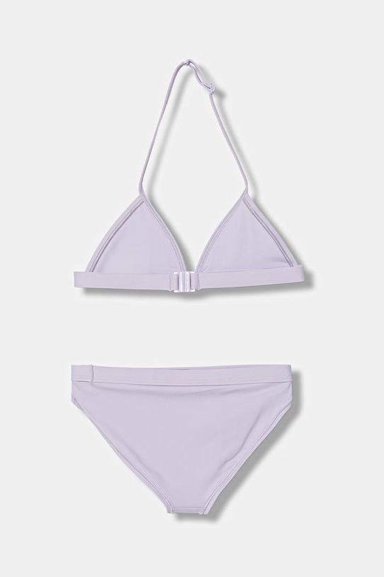 Calvin Klein Jeans strój kąpielowy dwuczęściowy dziecięcy KY0KY00092.PPY2 fioletowy SS26