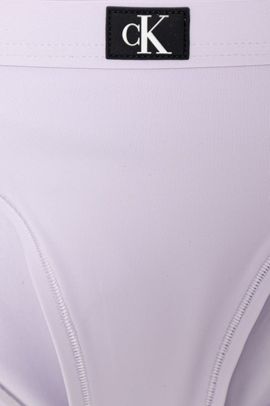 Calvin Klein Jeans strój kąpielowy dwuczęściowy dziecięcy fioletowy KY0KY00092.PPY2