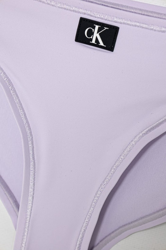 Dziewczynka Calvin Klein Jeans strój kąpielowy dwuczęściowy dziecięcy KY0KY00093.PPY2 fioletowy