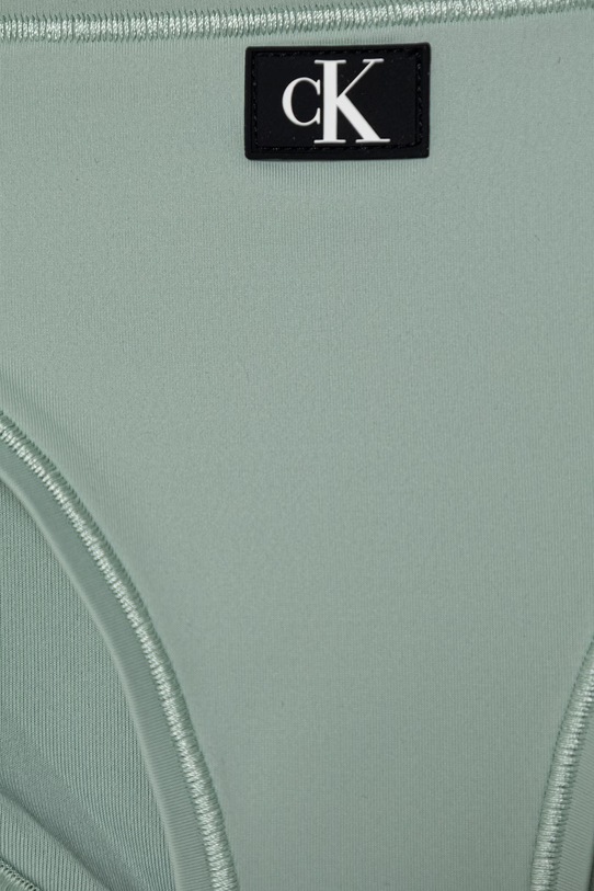 Dziewczynka Calvin Klein Jeans strój kąpielowy dwuczęściowy dziecięcy KY0KY00093.PPY2 zielony