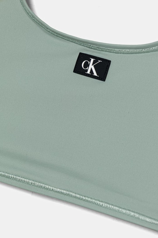 Calvin Klein Jeans strój kąpielowy dwuczęściowy dziecięcy zielony KY0KY00093.PPY2