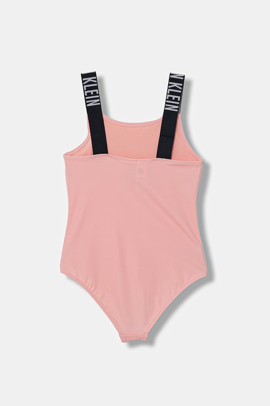 Calvin Klein Jeans strój kąpielowy jednoczęściowy dziecięcy KY0KY00098.PPY2 różowy SS26