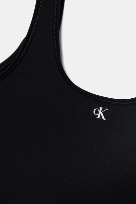 Dziewczynka Calvin Klein Jeans strój kąpielowy jednoczęściowy dziecięcy KY0KY00099.PPY2 czarny
