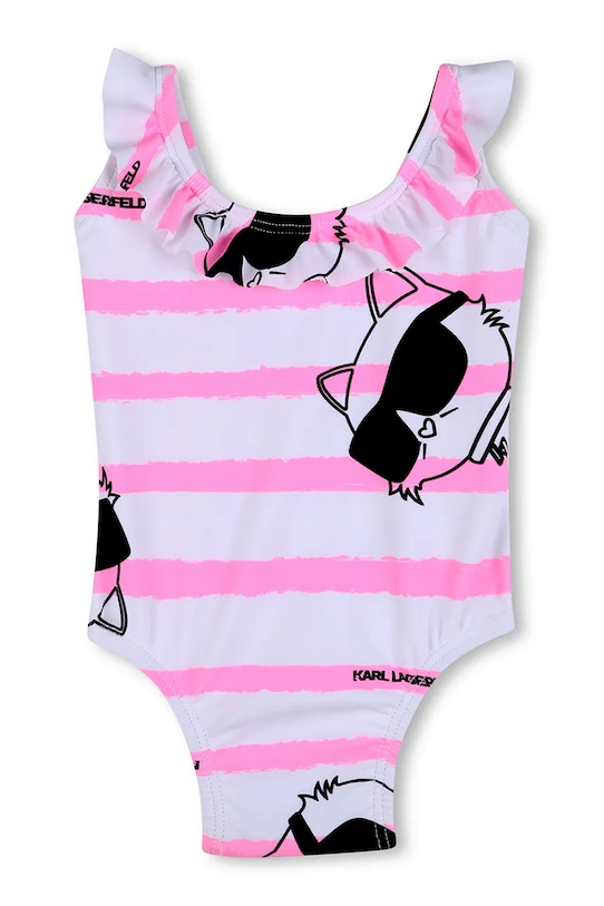 Dječji jednodijelni kupaći kostim Karl Lagerfeld mekana bijela Z31066.86.108