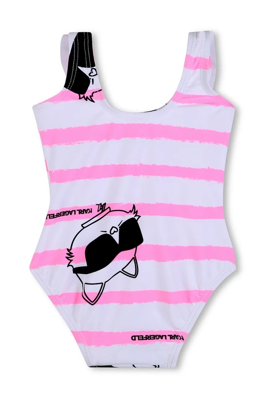 Jednodielne plavky pre bábätká Karl Lagerfeld Z31066.67.81 biela SS26