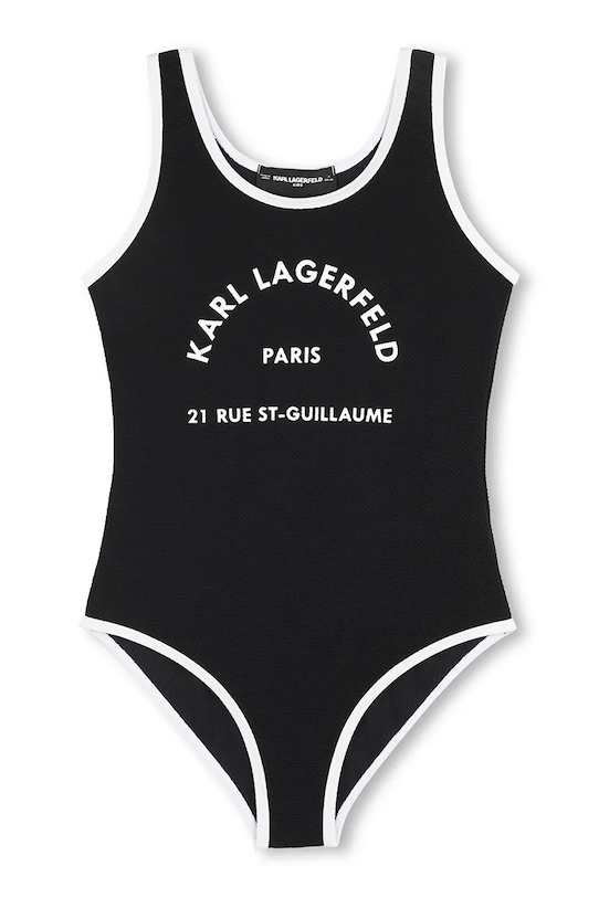 Jednodielne detské plavky Karl Lagerfeld Z31113.86.108 čierna SS26