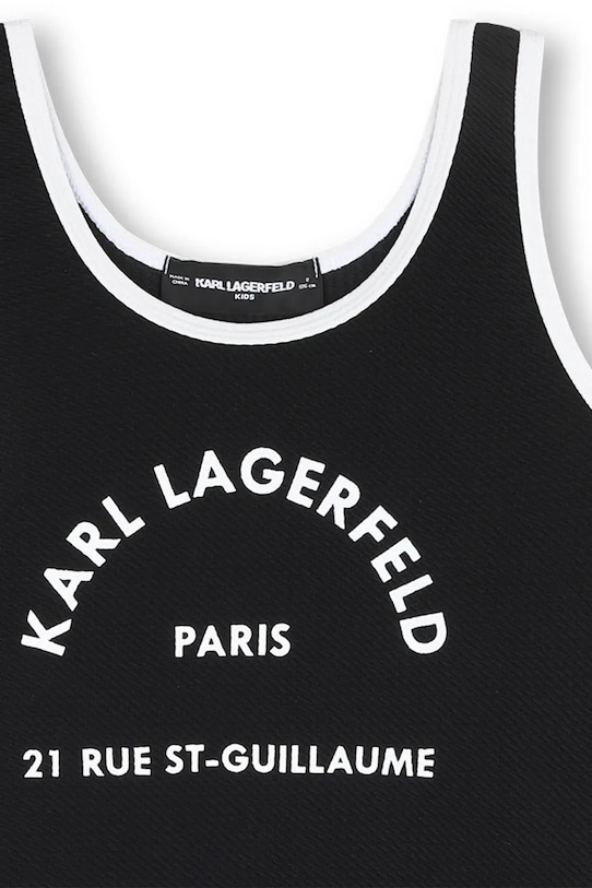 Dziewczynka Karl Lagerfeld jednoczęściowy strój kąpielowy dziecięcy Z31113.156.162 czarny