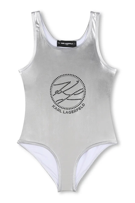 Dječji jednodijelni kupaći kostim Karl Lagerfeld Z31114.156.162 srebrna SS26