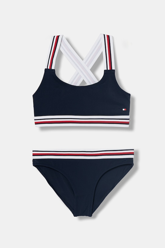 Tommy Hilfiger strój kąpielowy dwuczęściowy dziecięcy granatowy UG0UG00823.PPY2
