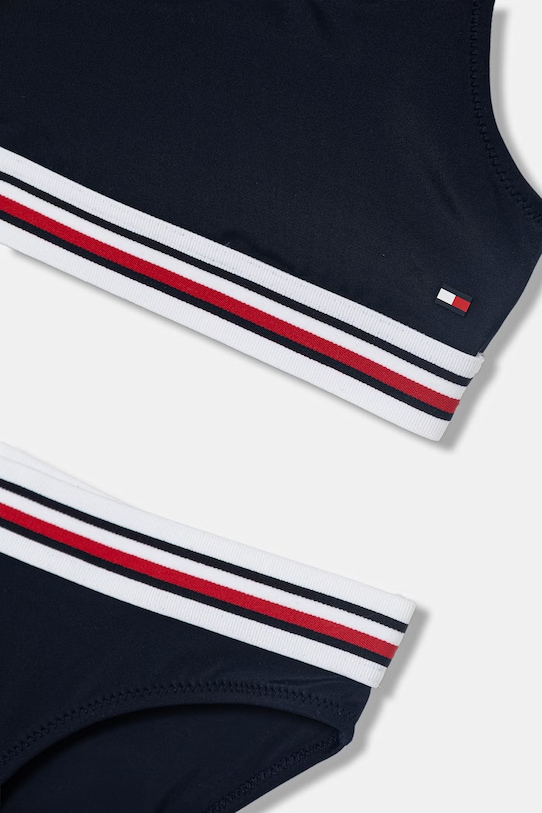 Dziewczynka Tommy Hilfiger strój kąpielowy dwuczęściowy dziecięcy UG0UG00823.PPY2 granatowy