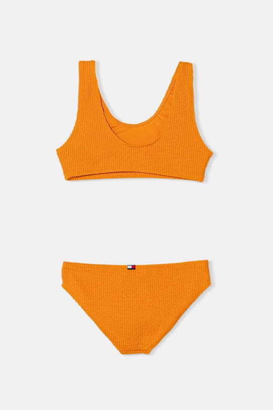 Tommy Hilfiger strój kąpielowy dwuczęściowy dziecięcy UG0UG00825.PPY2 pomarańczowy SS26