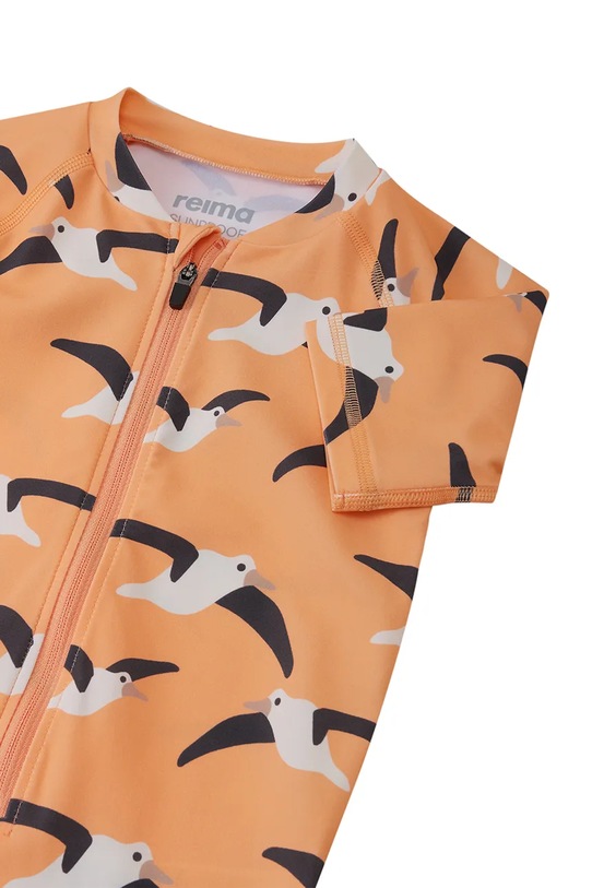 Dziewczynka Reima kombinezon plażowy dziecięcy Atlantti UV 50+ 5200131C.G.PPY2 pomarańczowy
