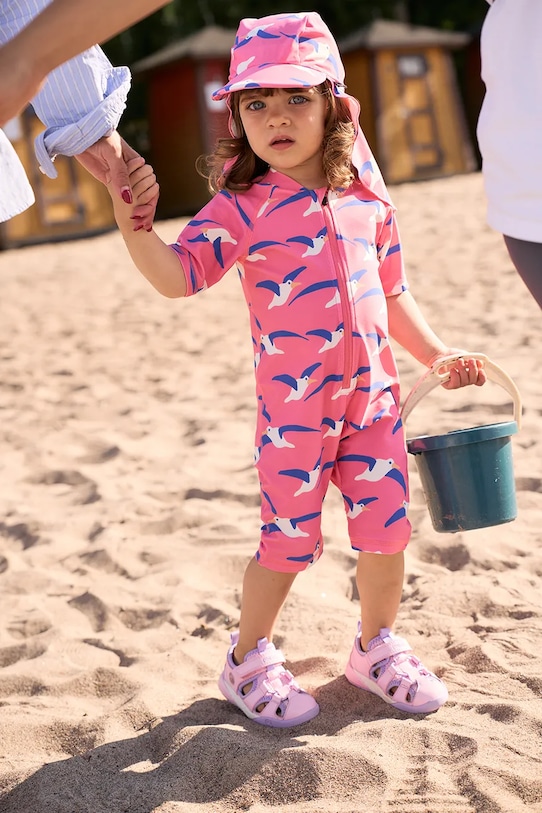 Reima kombinezon plażowy dziecięcy Atlantti UV 50+ różowy 5200131C.G.PPY2