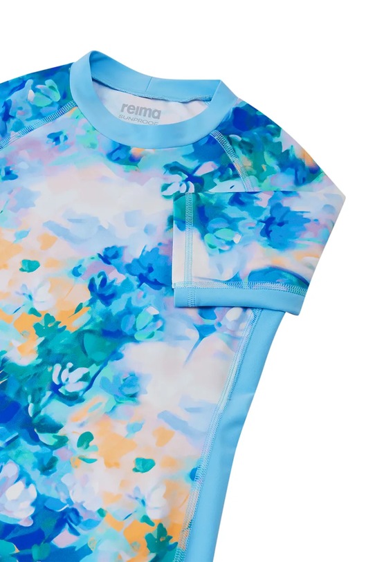 Dziewczynka Reima t-shirt kąpielowy dziecięcy Joonia UV 50+ 5200138F.PPY2 niebieski