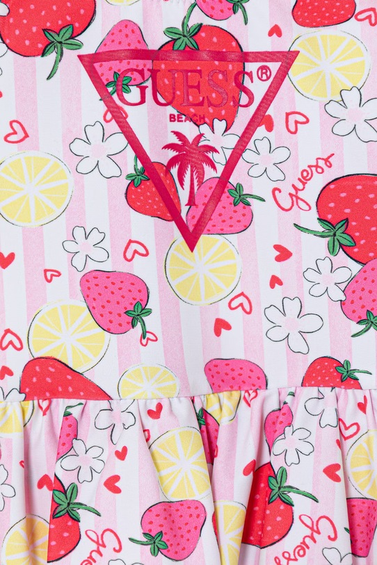 Dziewczynka Guess strój kąpielowy jednoczęściowy niemowlęcy A6GZ00.MC052.PPY2.M różowy