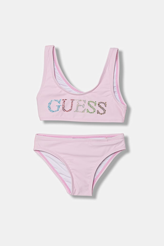 Guess costum de baie din două piese copii roz J6GZ28.KCA60.PPY2.M
