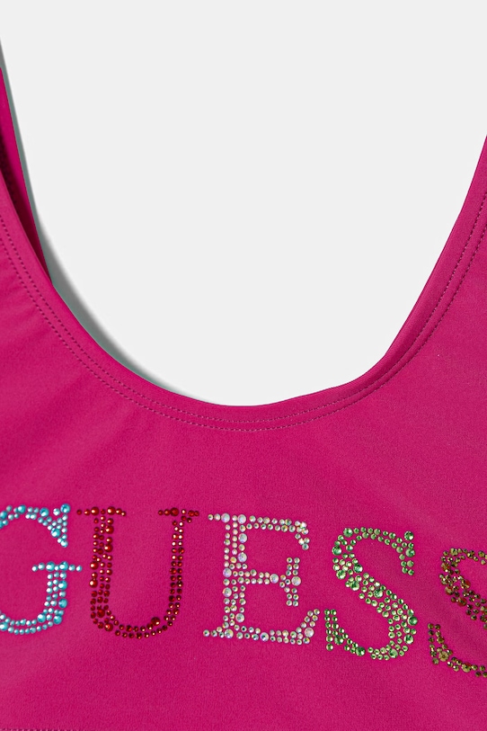 Dziewczynka Guess strój kąpielowy dwuczęściowy dziecięcy J6GZ28.KCA60.PPY2.M różowy