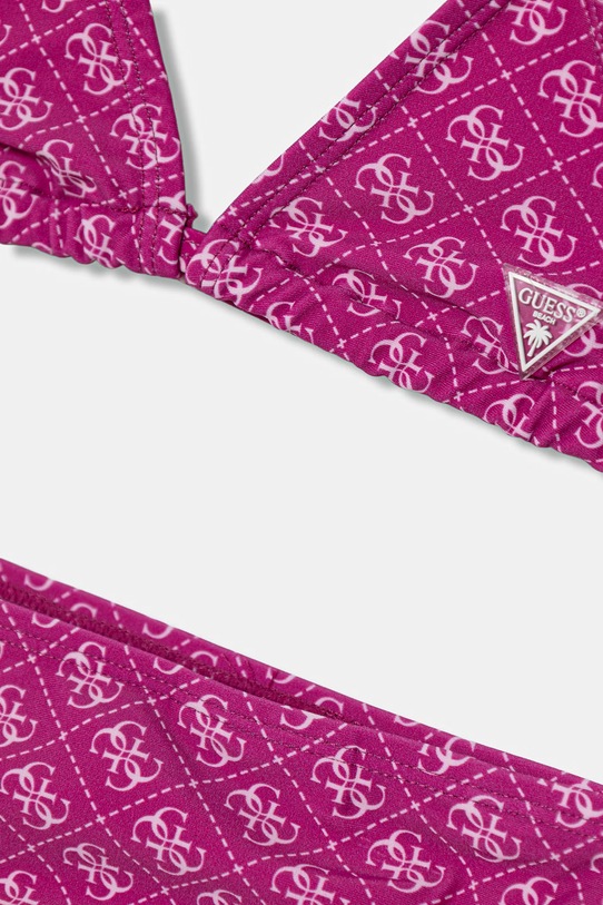 Dziewczynka Guess strój kąpielowy dwuczęściowy dziecięcy J6GZ31.MC052.PPY2.M różowy