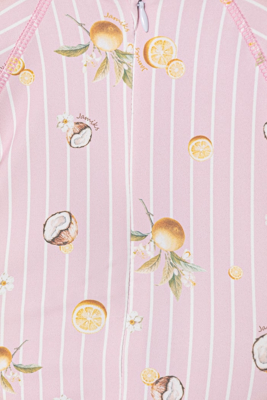 Dziewczynka Jamiks strój kąpielowy jednoczęściowy dziecięcy ZOJKA ZOJKA.Kom.plaz.JLI126.G różowy