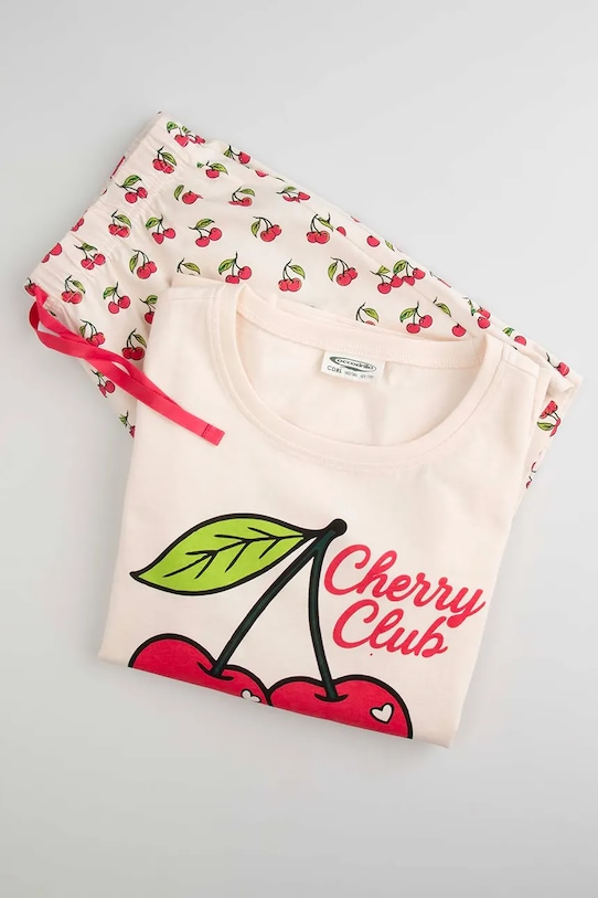 Dětské bavlněné pyžamo Coccodrillo WC6448202PJS béžová