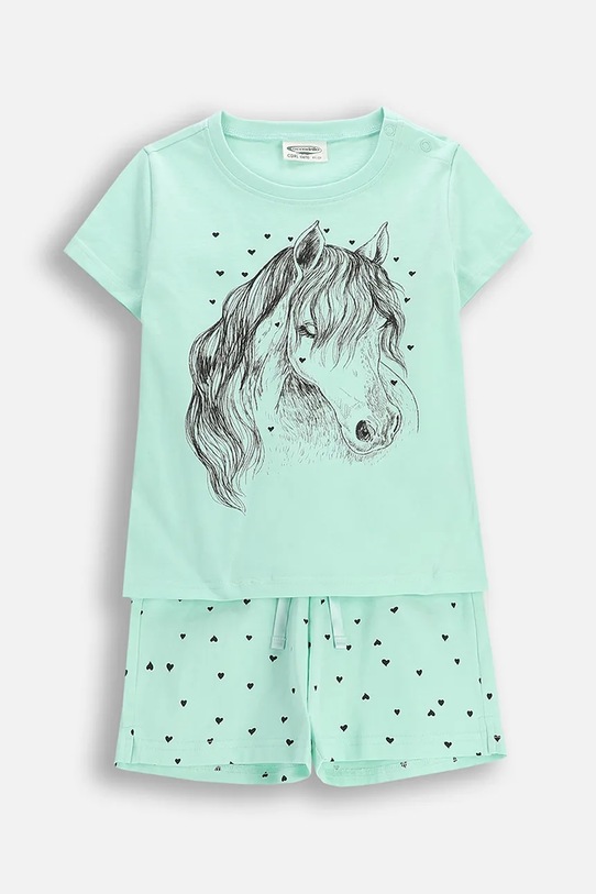 Dětské bavlněné pyžamo Coccodrillo potisk zelená WC6448206PJS