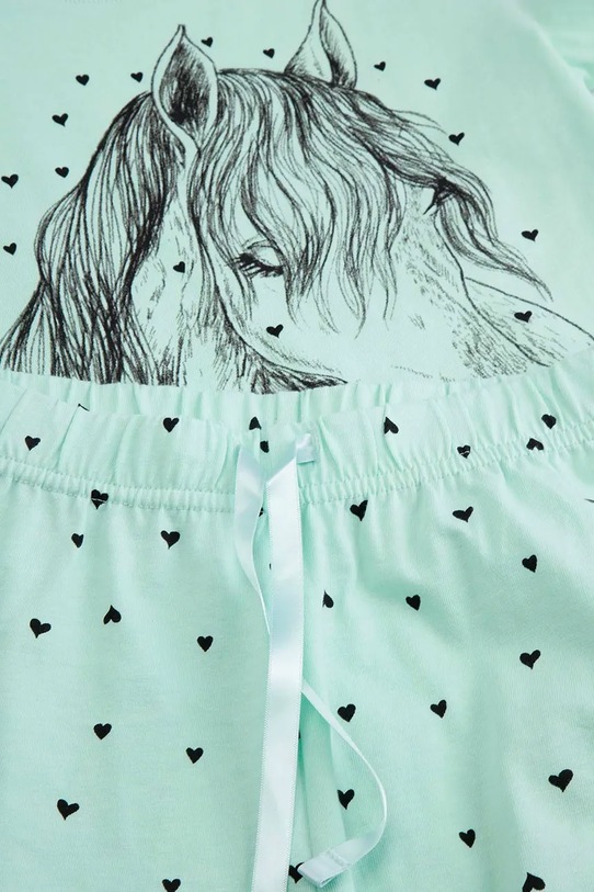 Dětské bavlněné pyžamo Coccodrillo zelená WC6448206PJS