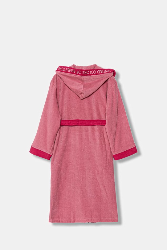 United Colors of Benetton szlafrok frotte dziecięcy bawełniany 64PDR8001.G.G.Stagional różowy SS26