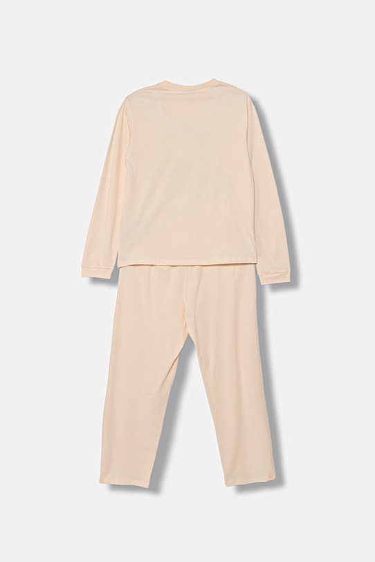United Colors of Benetton piżama dwuczęściowa dziecięca bawełniana 30960P09U.G.G.Stagional beżowy SS26