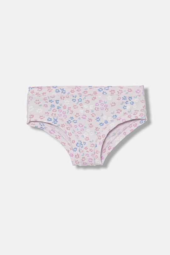 United Colors of Benetton Figi dziecięce bawełniane z elastanem 5-pack 3MC10S039.G.Stagionale różowy