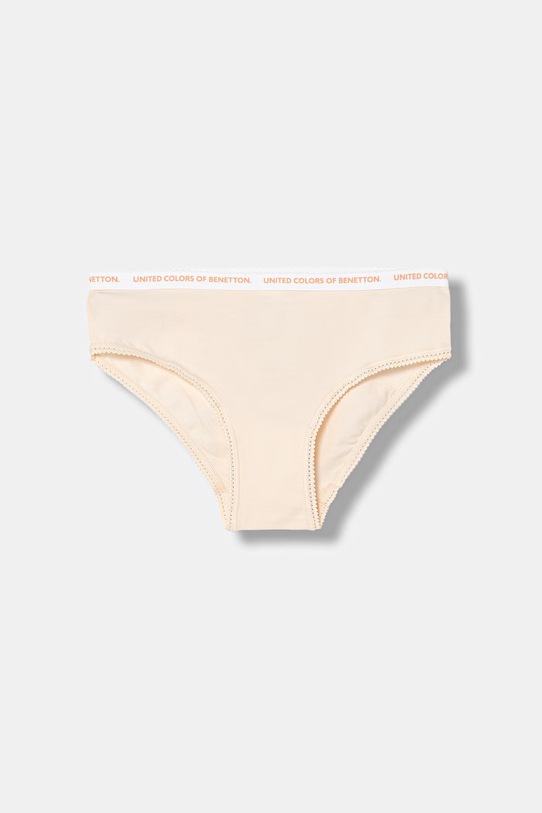 Deklice United Colors of Benetton klasične otroške hlačke paket 2 kosov 3MC10S1BF.G.Stagionale oranžna