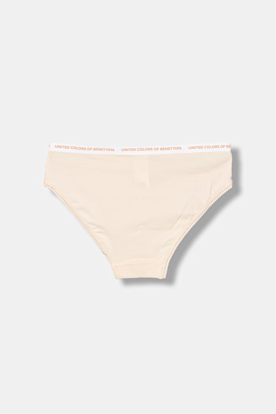 United Colors of Benetton klasične otroške hlačke paket 2 kosov 3MC10S1BF.G.Stagionale oranžna