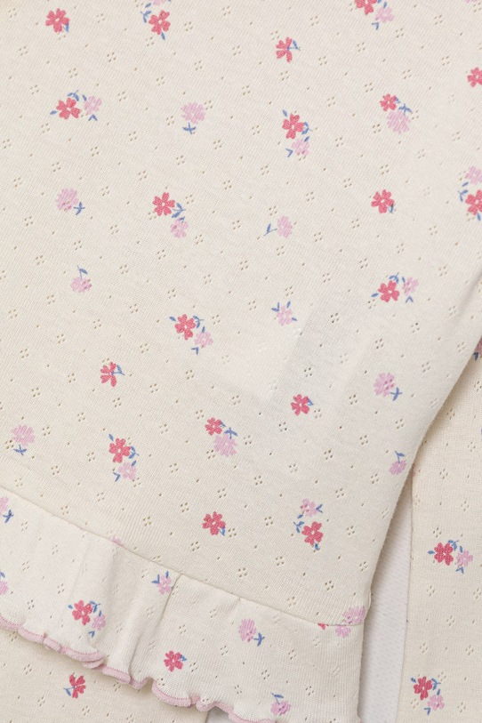 United Colors of Benetton piżama dwuczęściowa dziecięca bawełniana beżowy 3OJC0P0A0.G.Stagionale